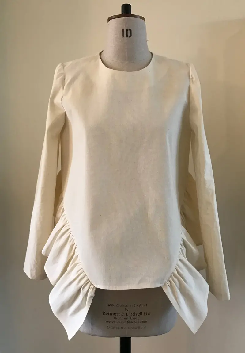 Trend Patterns Tpc5 Frilled Hem Top 1