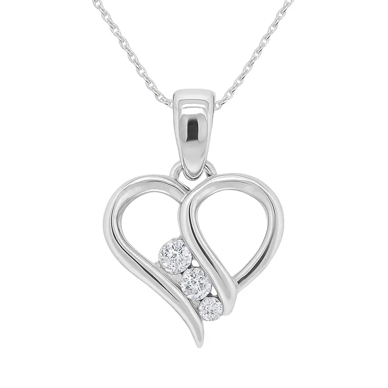 Triple Radiance Heart Pendant 1