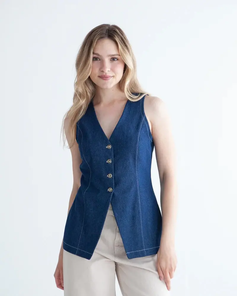 True Bias Quinn Vest And Dress 1
