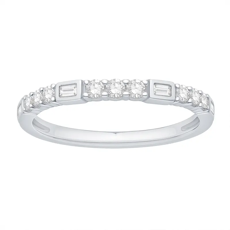 Two Hearts® Bezel Embrace Diamond Band 1