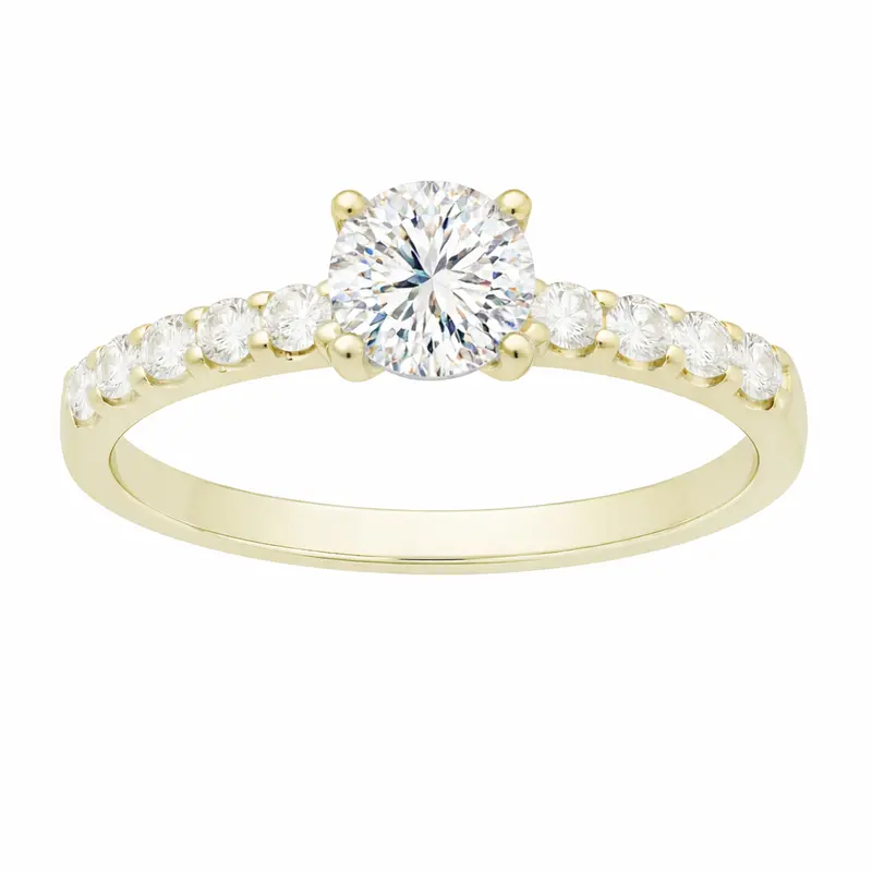Two Hearts® Close Embrace Round Diamond Engagement Ring Mounting 1