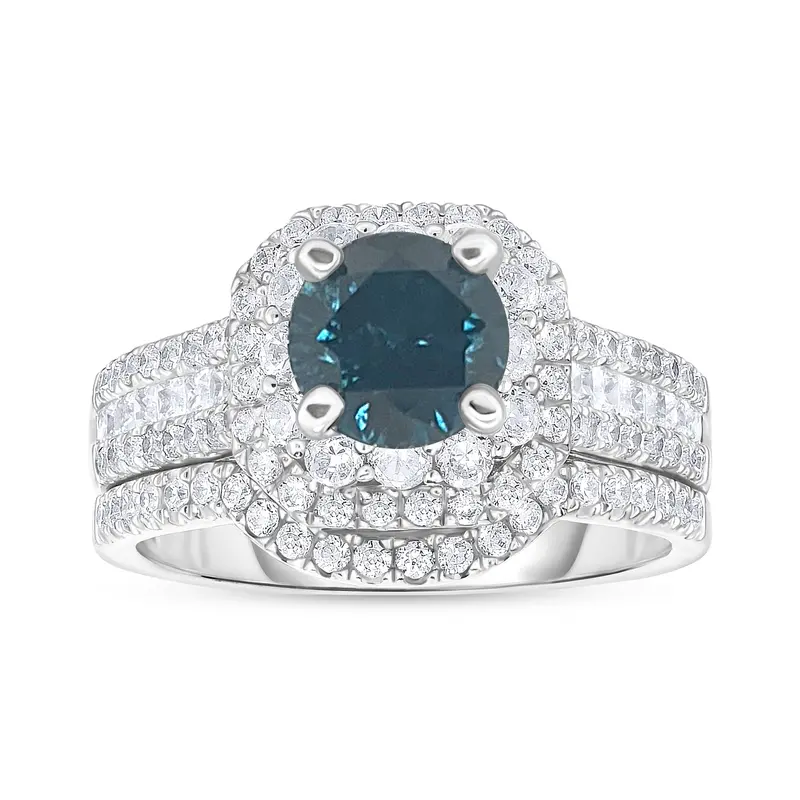 Two Hearts® Midnight Radiance Round Diamond Bridal Set 1