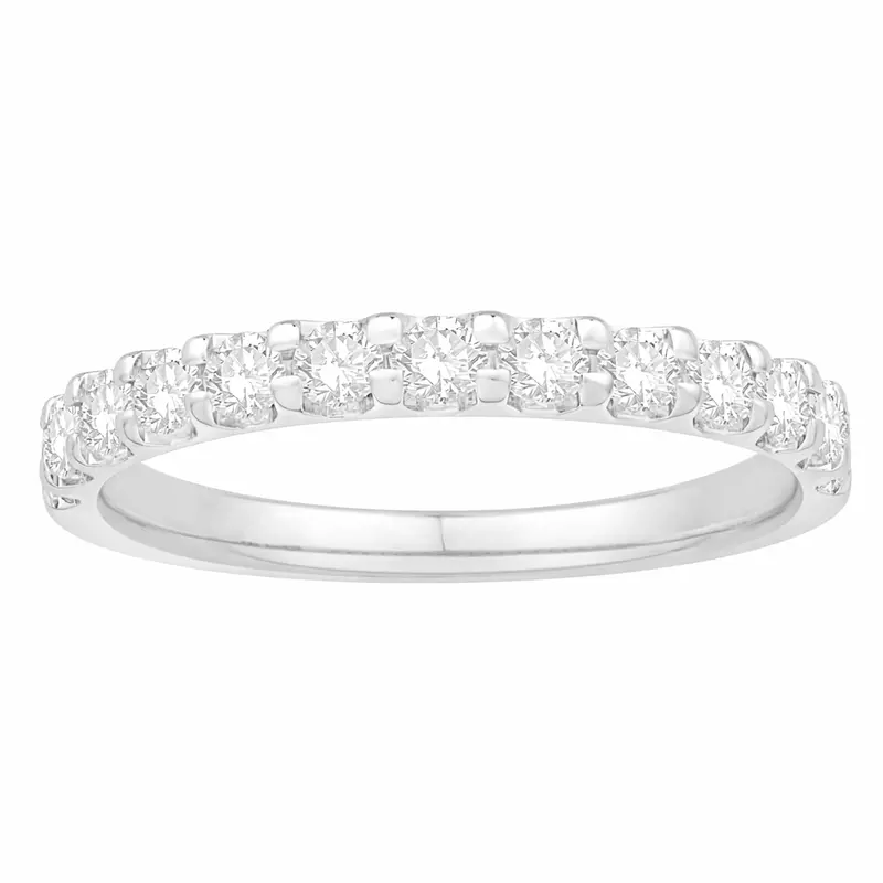 Two Hearts® Platinum Diamond Iceline Band 1