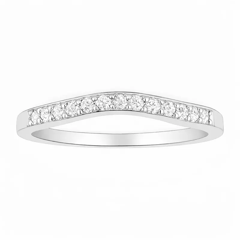 Two Hearts® Promise Curve Diamond Band 1