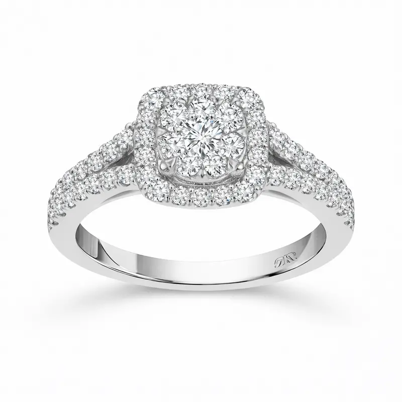 Two Hearts® Spark Of Forever Round Diamond Engagement Ring 1
