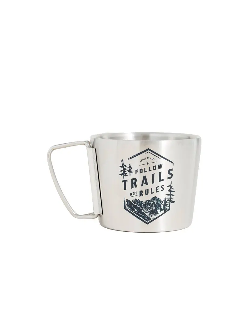 United By Blue 12Oz Stainless Steel Compass Cup Follow Trails 1