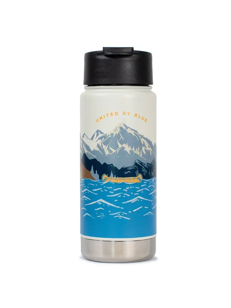 United By Blue 16Oz Travel Bottle Lakeside White 1
