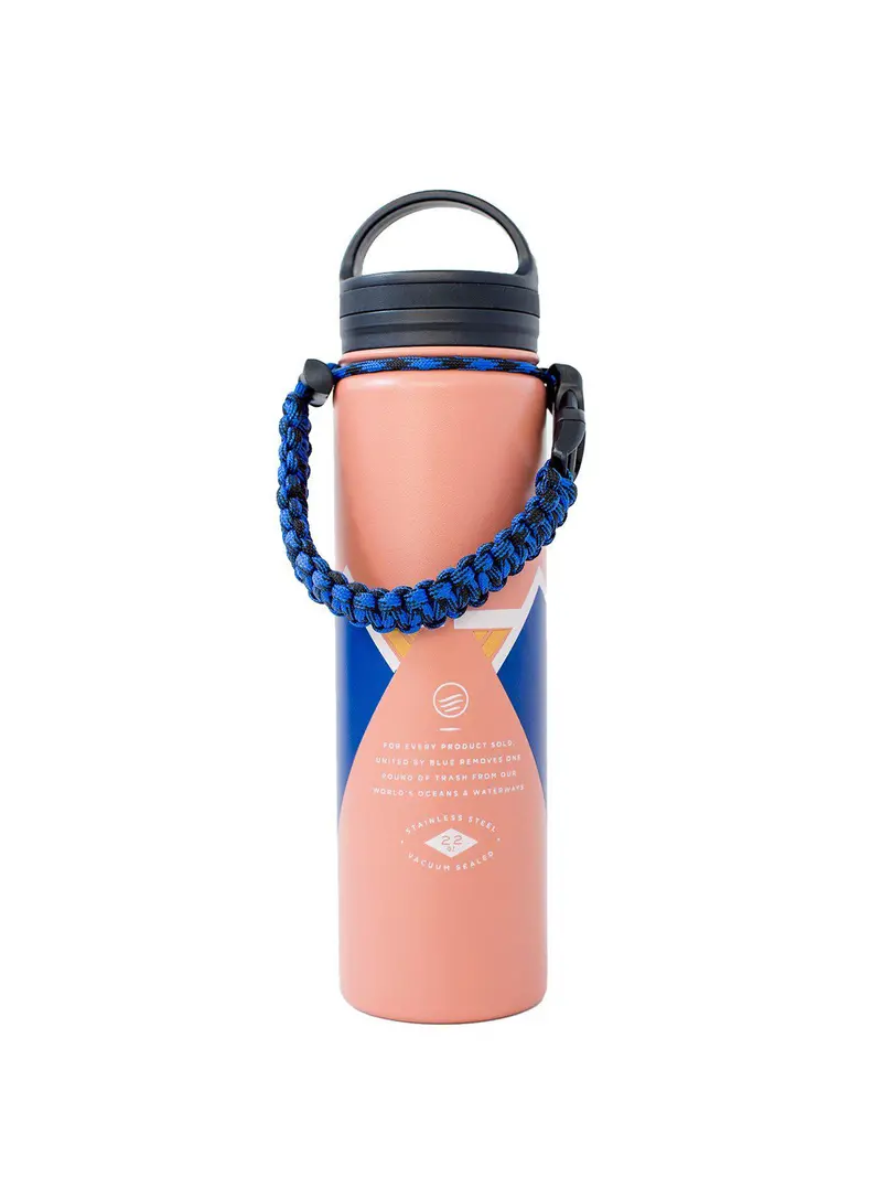 United By Blue 22Oz Geo Mountain 22Oz Insulated Steel Water Bottle Orange 1
