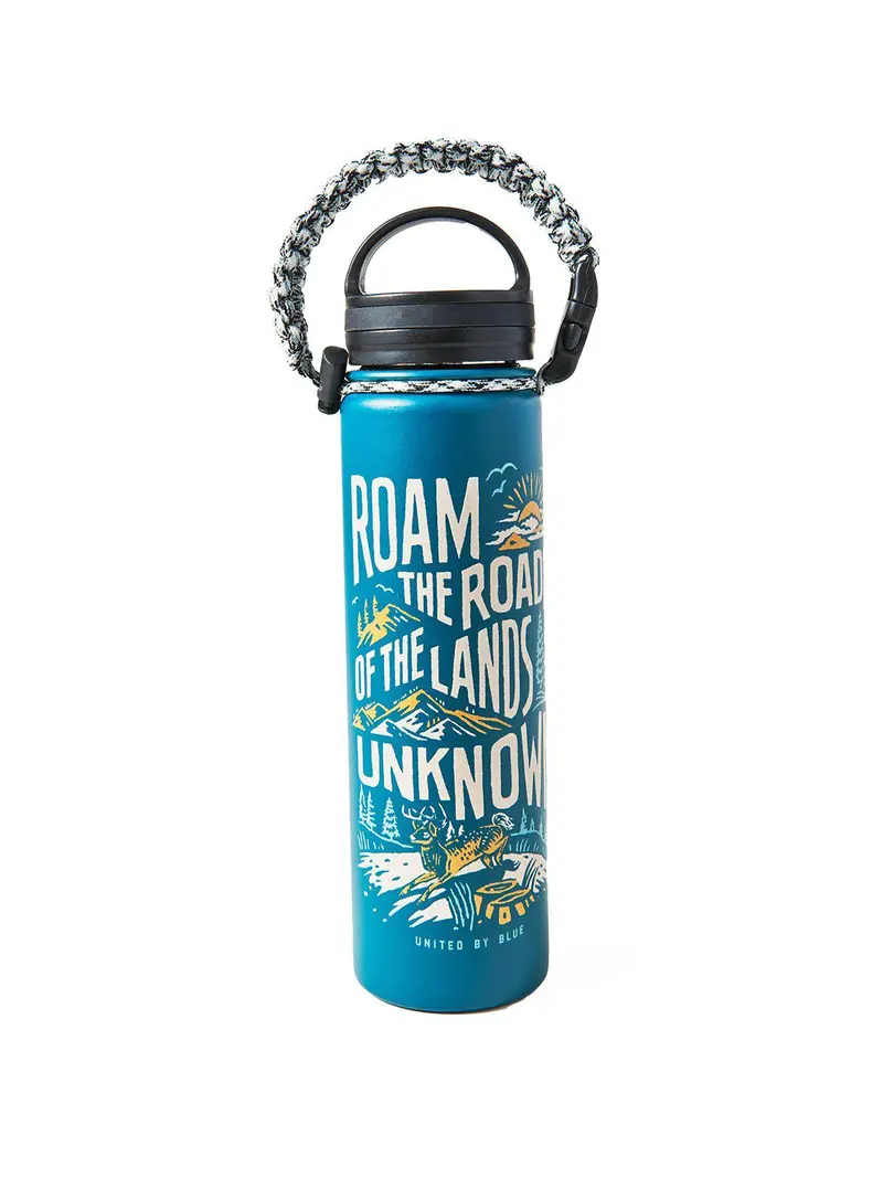 United By Blue 22Oz Lands Unknown 22Oz Insulated Steel Water Bottle Green 1