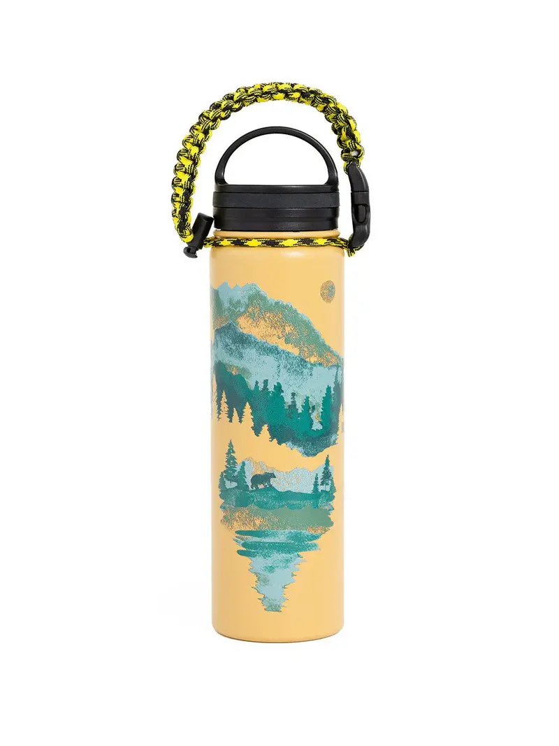 United By Blue 22Oz Walk In The Wood 22Oz Insulated Steel Water Bottle Yellow 1