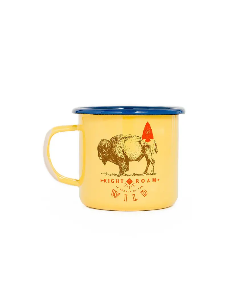 United By Blue Right To Roam Enamel 12 Oz Mug 1