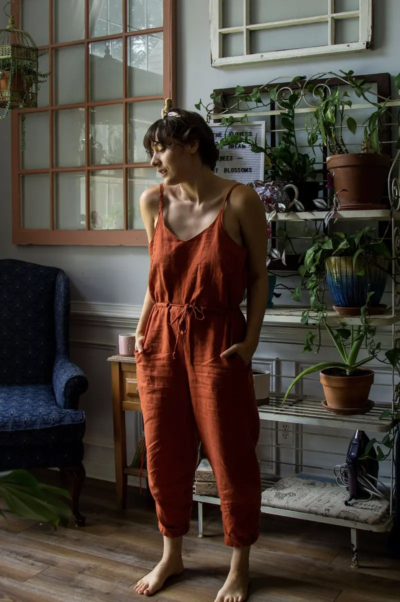 Untitled Thoughts Olive Jumpsuit - Printed Copy Shop (+£7.00) 1