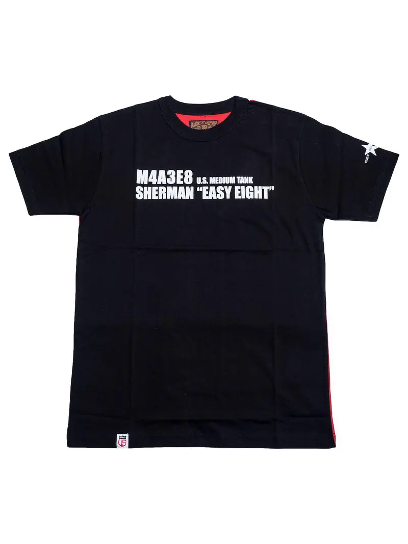 Us Comp4ny Sherman Tank Tees Black Red 1