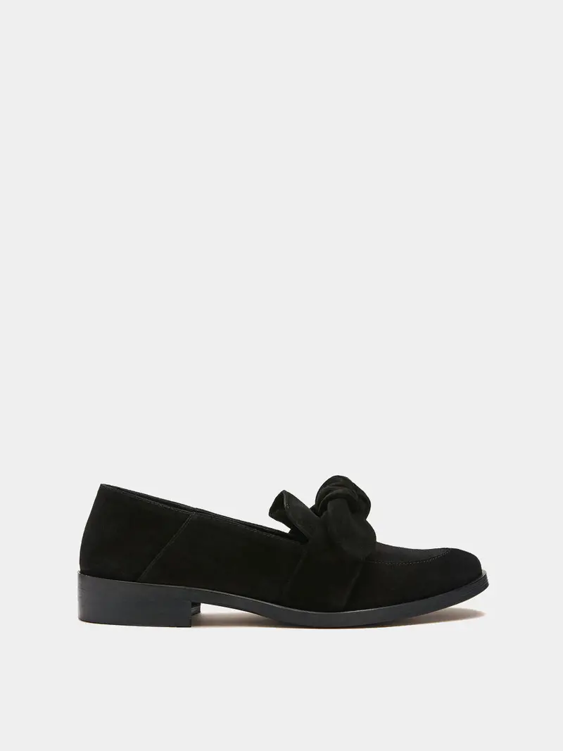 Valencia Black Suede Loafer 1