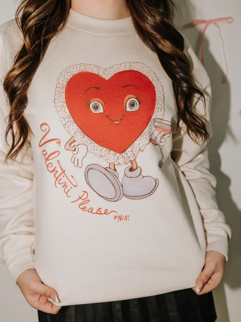 Valentini Heart Natural Sweatshirt 1