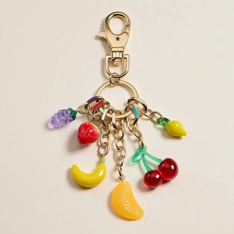 Vibrant Fruit-Inspired Enamel Charm Keychain & Bag Charm 1