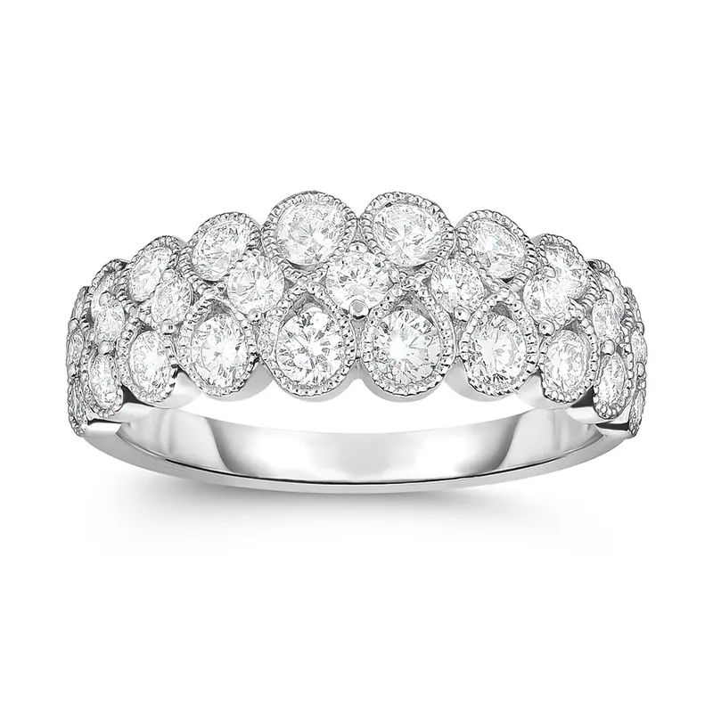 Vintage Crest Diamond Band 1