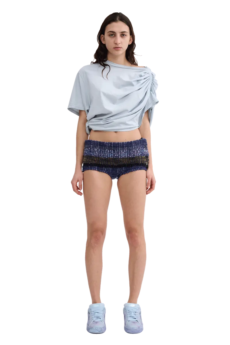 Vitelli Purple Plaid Tap Shorts 1