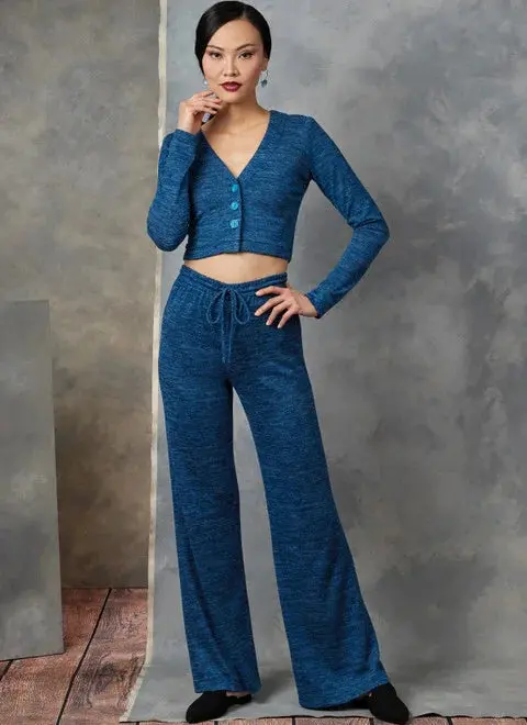 Vogue Cardigan, Tunic And Trousers V1914 1