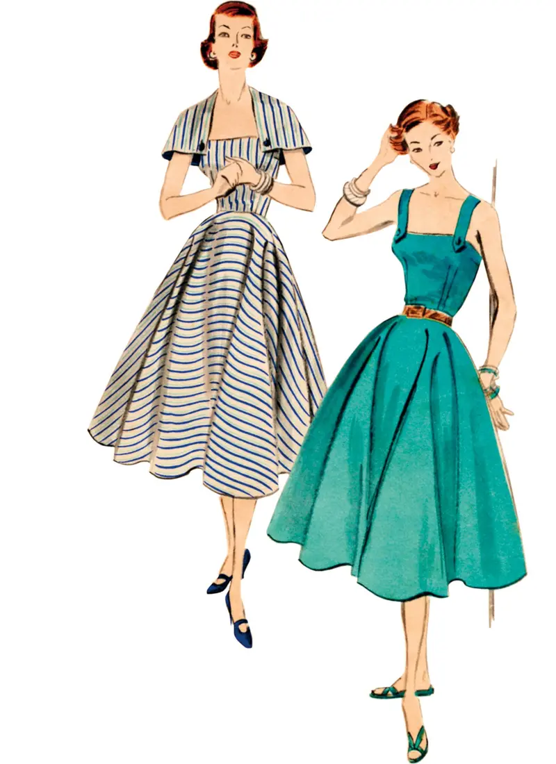 Vogue Dress & Capelet V2002 1