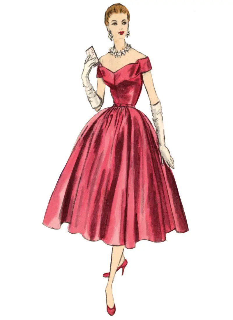 Vogue Evening Dress V2123 1