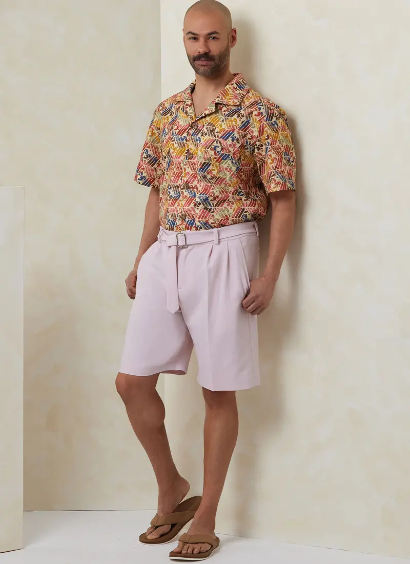 Vogue  Men's Shirt, Shorts, Trousers And Belt V2120 1