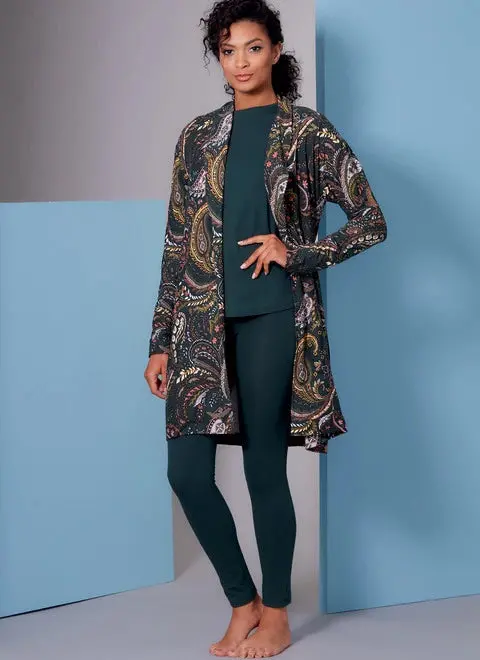 Vogue Robe, Top, Dress And Trousers V1852 1