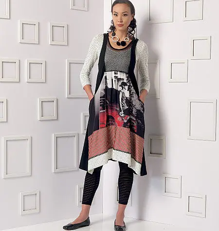 Vogue Top, Dress & Leggings V9108 1