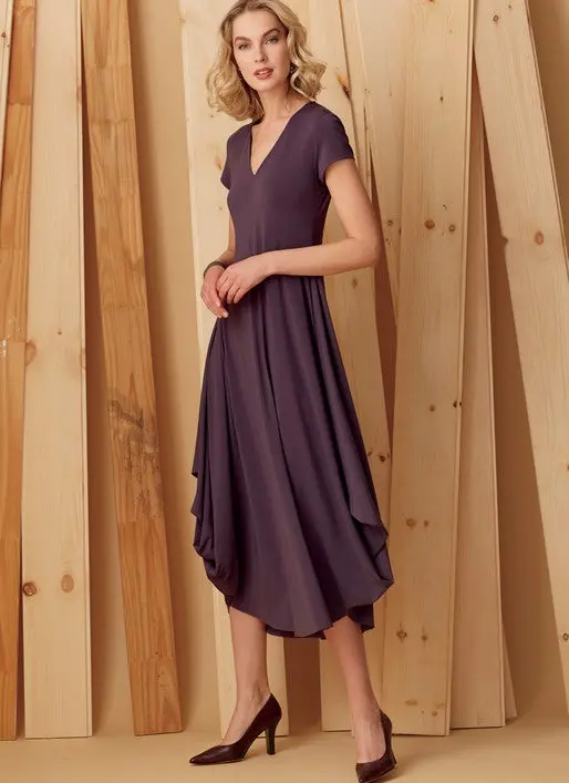 Vogue V-Neck Dress V9268 1