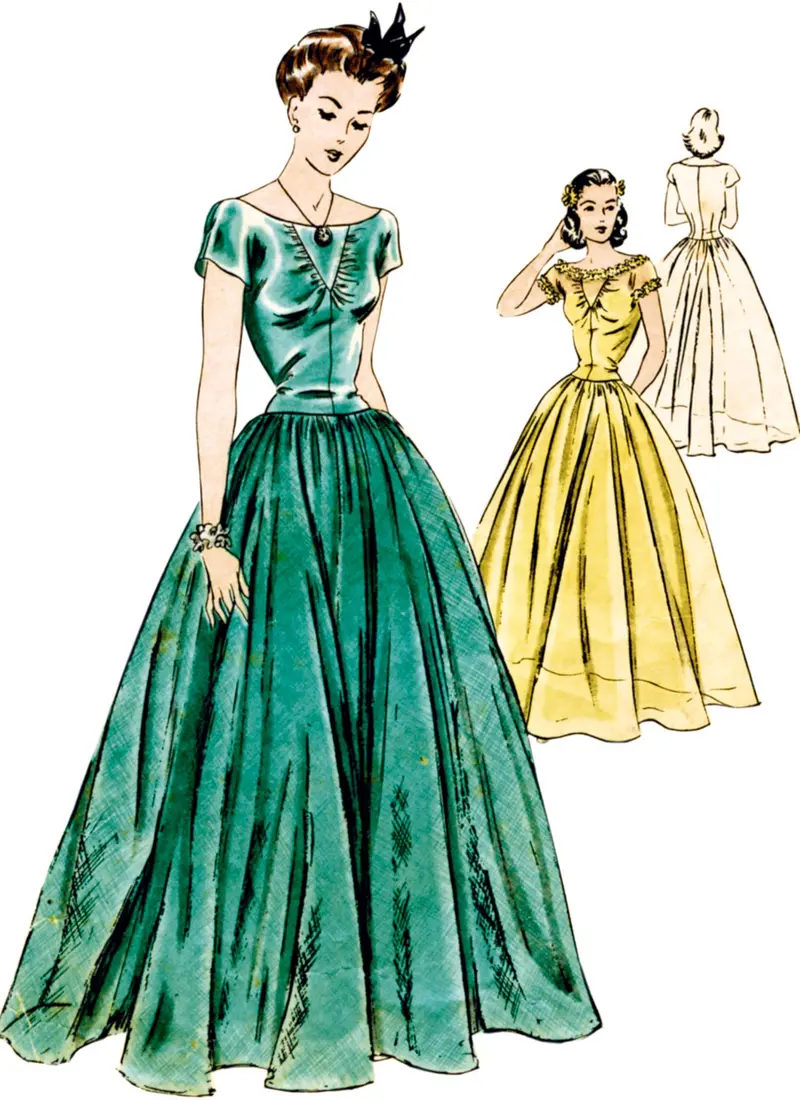 Vogue Vintage Dress V2001 1