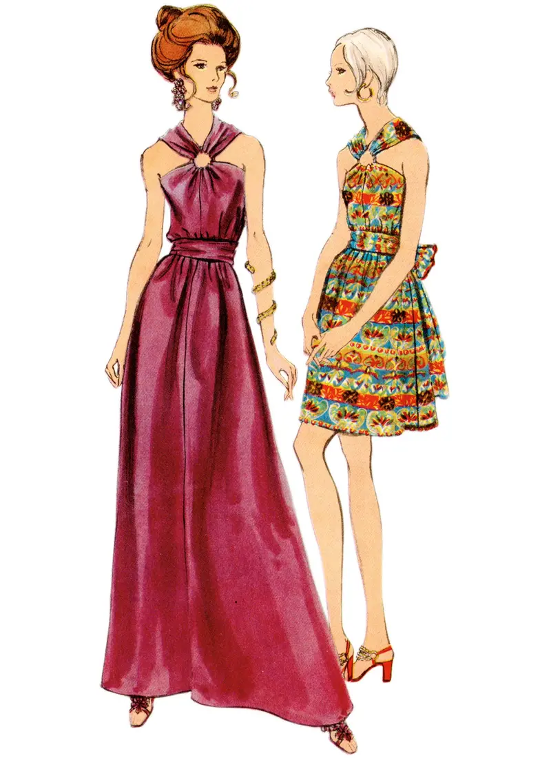 Vogue Vintage Dress V2042 1