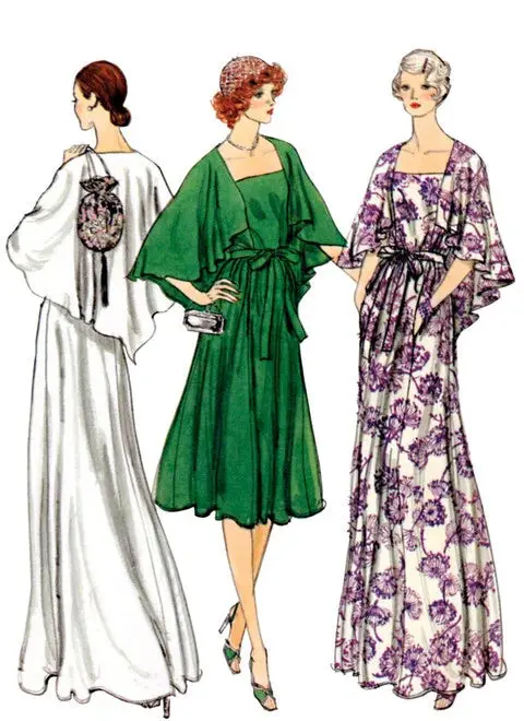 Vogue Vintage Evening Dress V1947 1