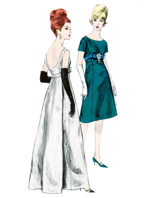 Vogue Vintage Evening Dress V1965 1