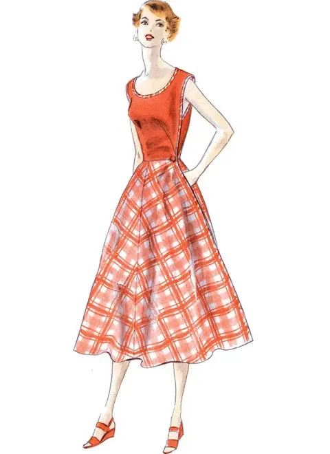 Vogue Vintage Wrap Dress V1864 1