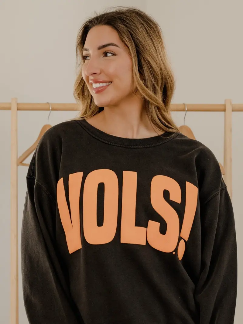 Vols Mono Puff Ink Smoke Oversized Crew Hi-Dive Sweatshirt 1