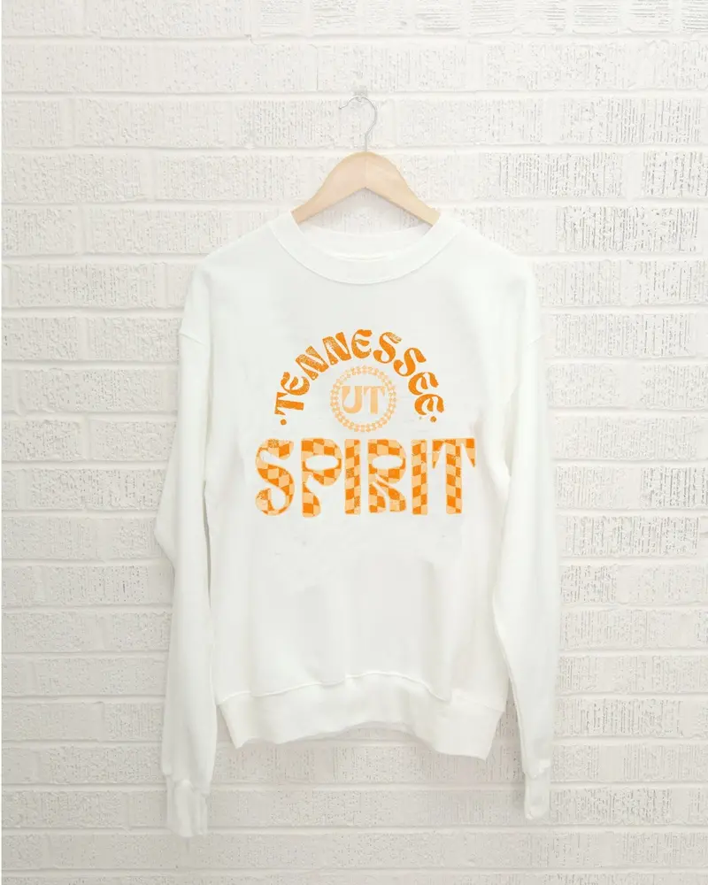 Vols Spirit White Thrifted Sweatshirt 1