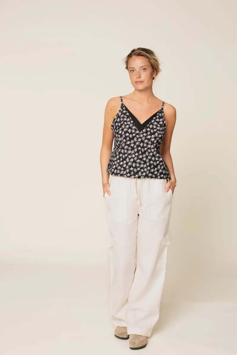 Wardrobe By Me V-Neck Camisole - Printed Copy Shop (+£5.00) 1