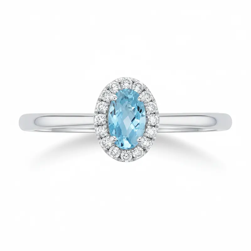 Wavecrest Aquamarine Ring 1