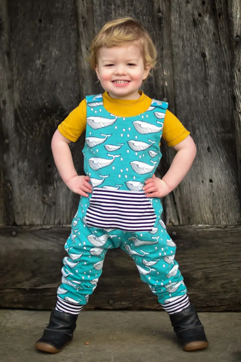 Waves & Wild Baby/Child Over It Alls - Printed Copy Shop (+£7.00) 1