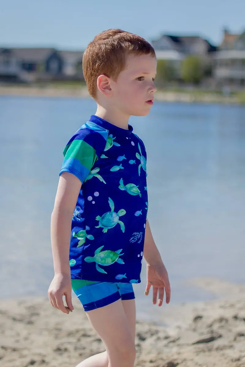 Waves & Wild Baby/Child Reef Beach Rashie - Printed Copy Shop (+£7.00) 1