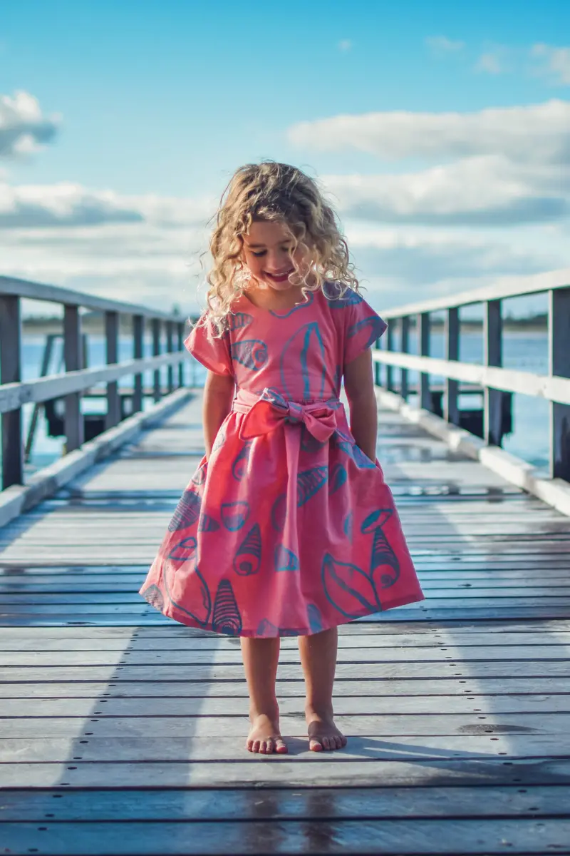 Waves & Wild Children's Kinjarling Dress - Printed Copy Shop (+£7.00) 1