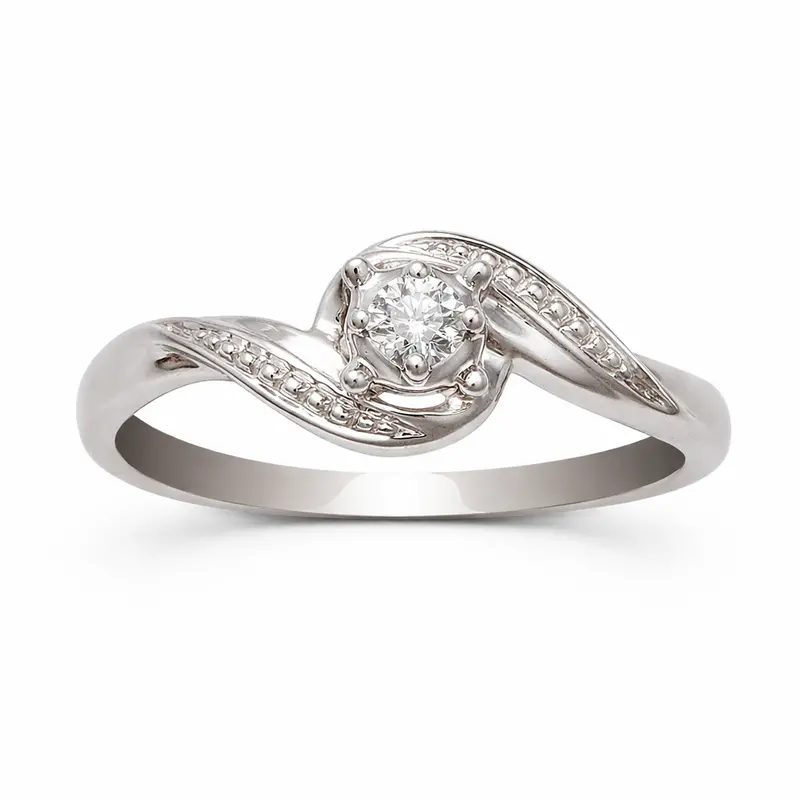 Whispering Swirl Promise Ring 1