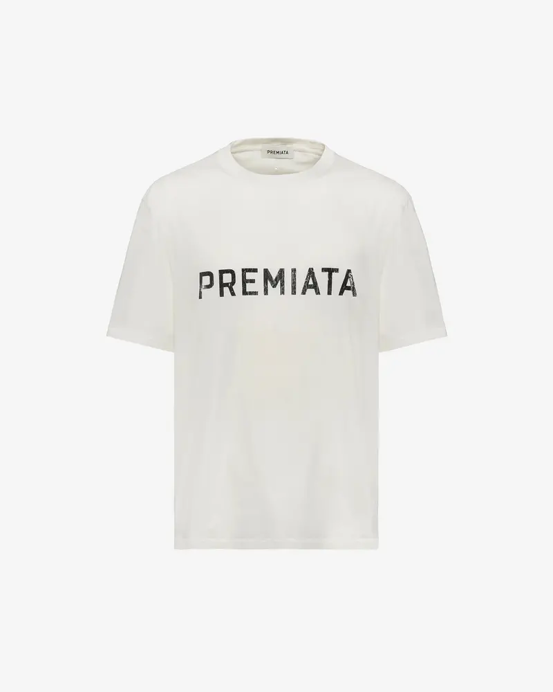 White Cotton Printed T-Shirt 1