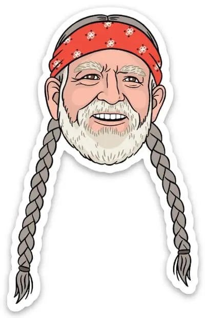 Willie Nelson Sticker 1