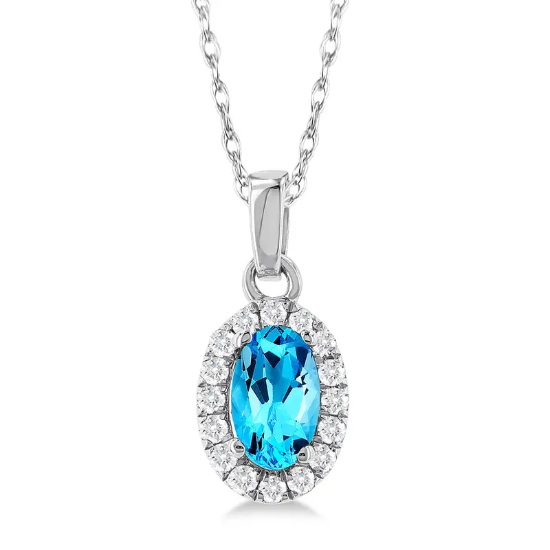 Winter Sky Blue Topaz Pendant 1