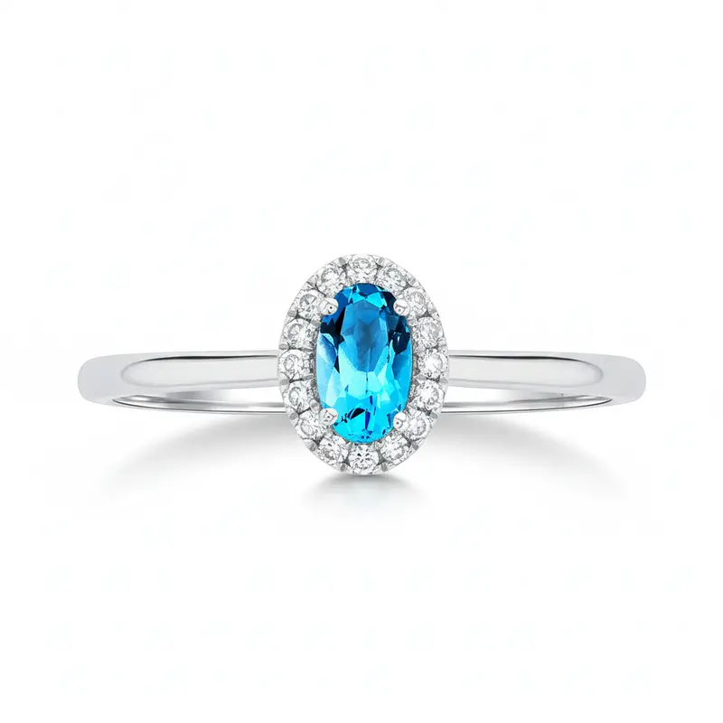 Winter Sky Blue Topaz Ring 1