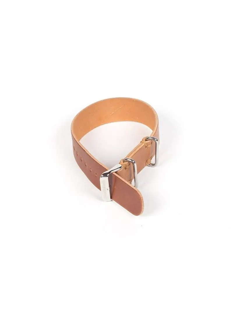 Wood&Faulk Cordovan Passthrough Watch Strap Natural 20Mm 1