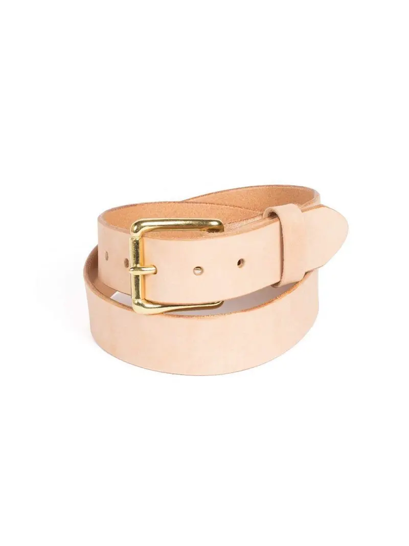 Wood&Faulk Martin Belt Vegetable Tan 1