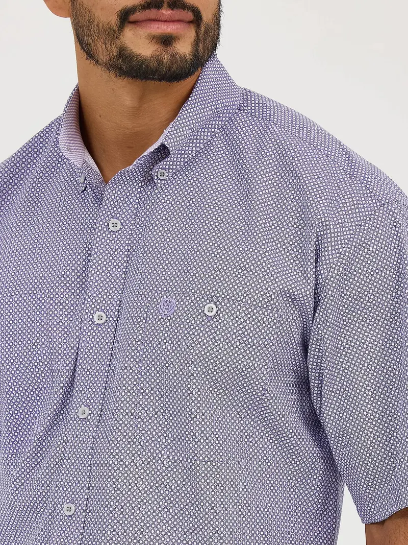 Wrangler Men's George Strait Short-Sleeve Two Pocket Button Down Shirt 1