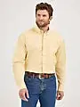 Wrangler Men's George Strait Solid One Pocket Button Down Shirt 1